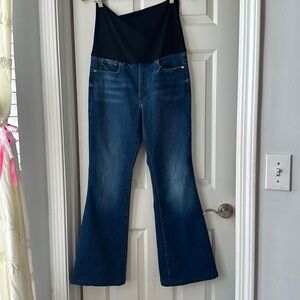 Good American size 8 flare maternity jeans